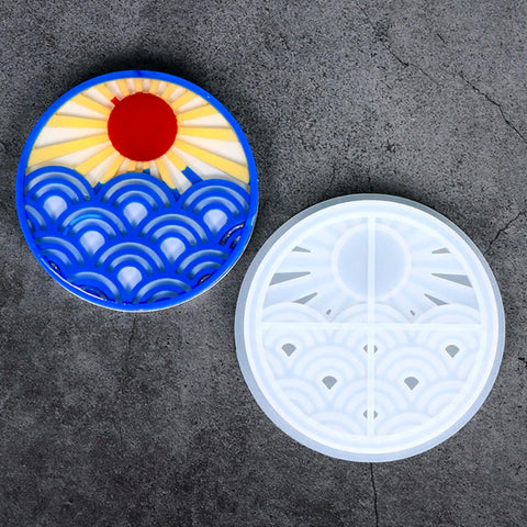 Japanese-inspired Scenic Coaster Silicone Mould