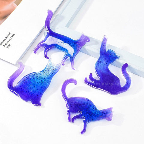 Cat Silhouettes Silicone Mould