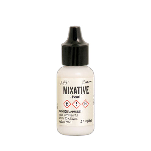 Tim Holtz Ranger Alcohol Inks - White & Metallic Mixatives (14.8ml)