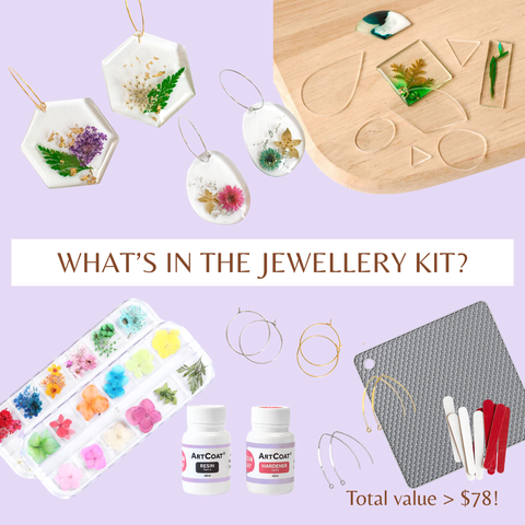 Resin Flower Earrings DIY Kit (While Stocks Last!)