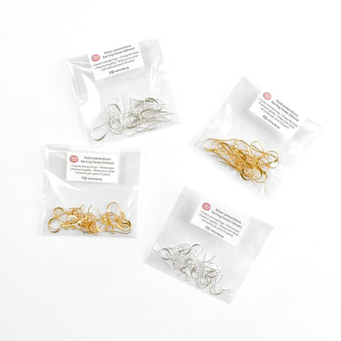 Premium Plated French Wire Earring Hooks - Set of 20 pcs (10 pairs)