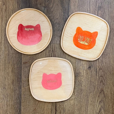 SAMPLE SALE - Cat Wooden Trays