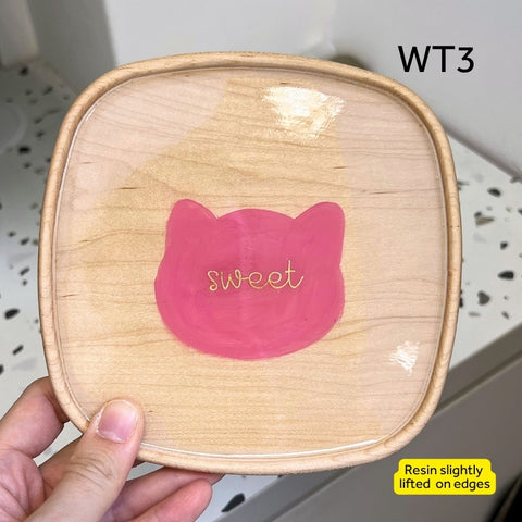 SAMPLE SALE - Cat Wooden Trays
