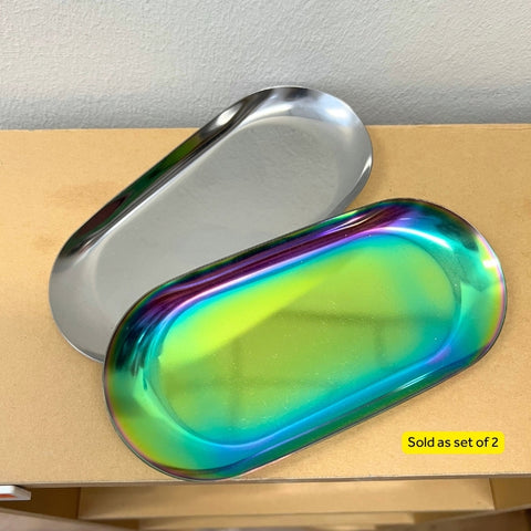SAMPLE SALE - Set of 2 Metal Dishes