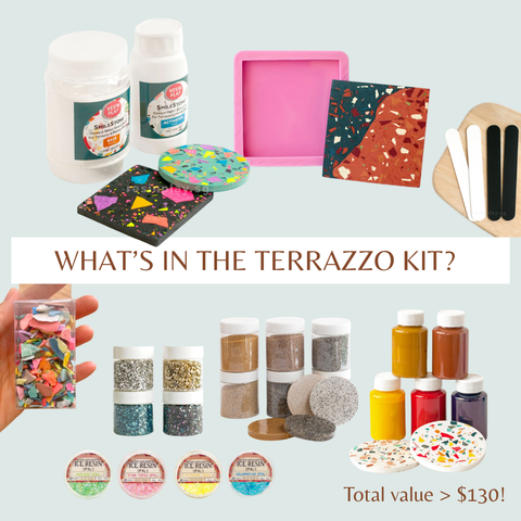 Terrazzo & Marble Coaster DIY Kit (While Stocks Last!)