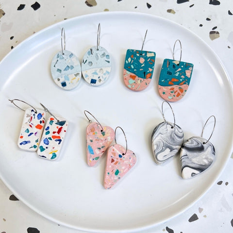 SAMPLE SALE - Jesmonite Earrings