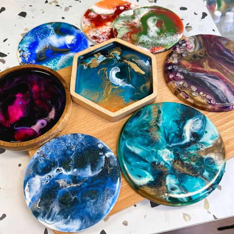 SAMPLE SALE - Resin Art Coasters