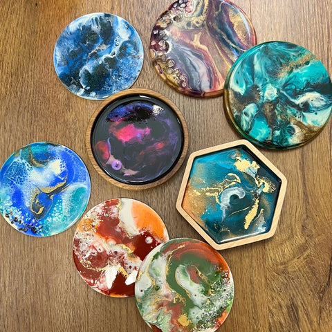 SAMPLE SALE - Resin Art Coasters