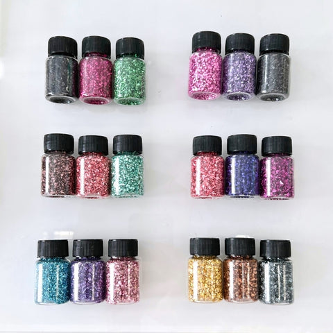 SAMPLE SALE - Set of 3 Crushed Glass