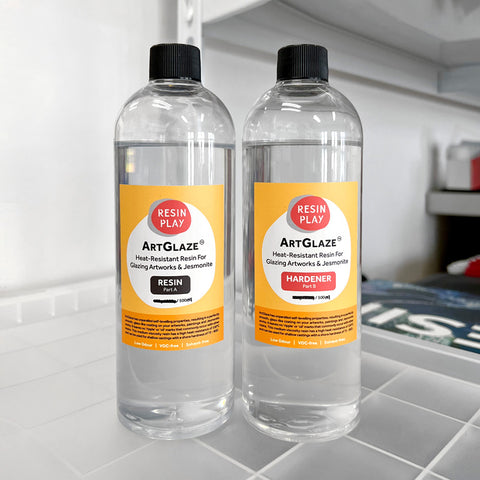 ArtGlaze - Heat-Resistant Epoxy Resin For Glazing Artworks & Jesmonite