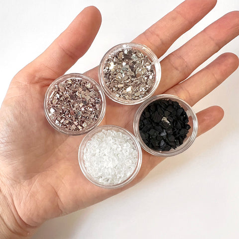 SAMPLE SALE - Glass Glitter & Crushed Glass Set