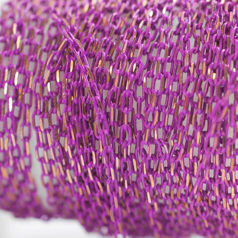 Enamel Coated 2.1mm Cable Brass Chain (Sold Per Metre)