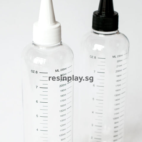 Refillable Empty PET Squeeze Bottles for Easy Pouring of Resin & Hardener - Set of 2