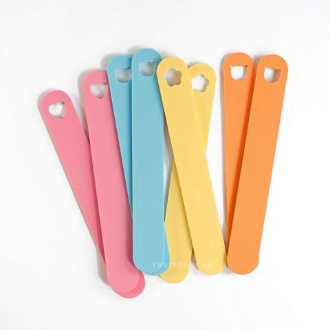 Coloured Acrylic Depth Guides For Levelling Clay / Jumbo Mixing Stir Sticks - Set of 2