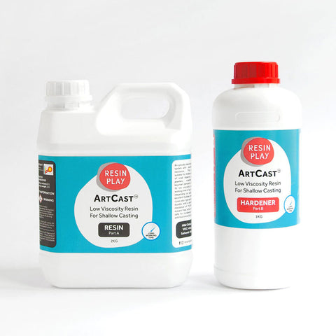 ArtCast Epoxy Resin - Low Viscosity Resin For Shallow Casting