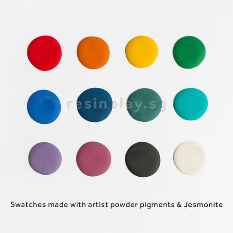 Artist Powder Pigment Set for Resin Art & Jesmonite - Set of 12 Basic Colours