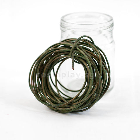 Vegetable-Tanned Round Leather Cords for Jewellery (1.5mm) - 5 meters