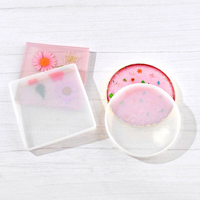 Square Coaster Silicone Mold Large Fluid Artst Mold Epoxy Resin Crafts Make  Your Own Coaster - Silicone Molds Wholesale & Retail - Fondant, Soap,  Candy, DIY Cake Molds