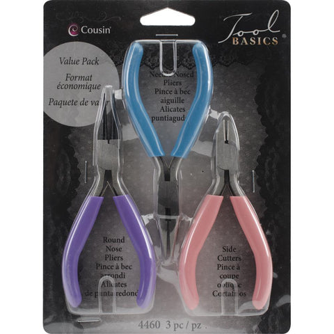 Jewellery Pliers & Cutter Basic Tool Kit (3 Pc Set)