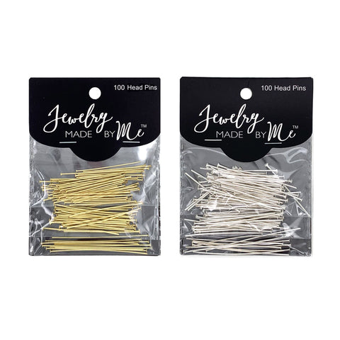 Assorted Flat Head Pins / T Pins For Jewellery - Set of 100