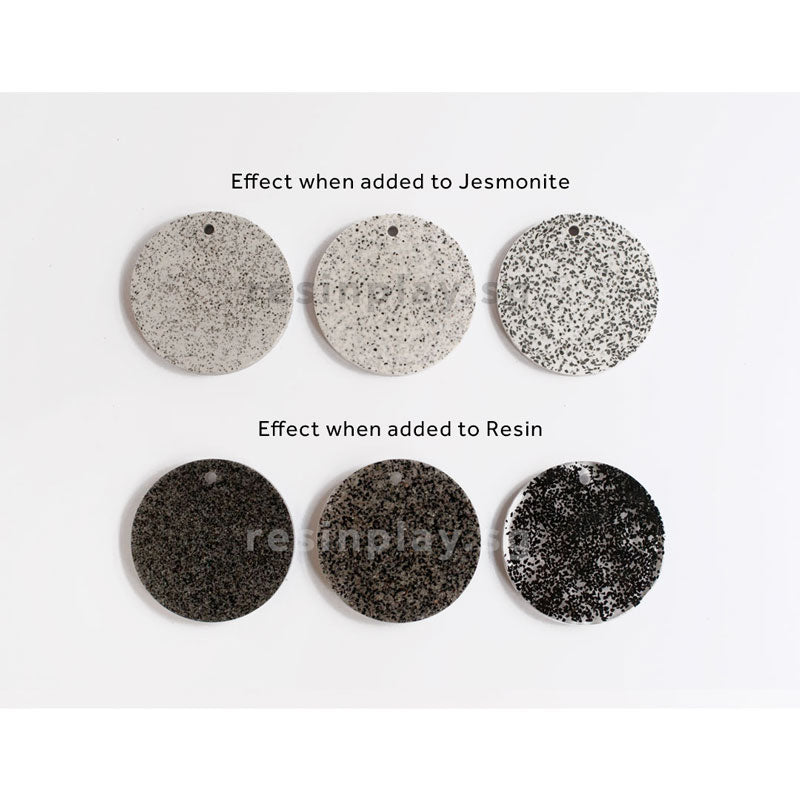 Jesmonite grey colour samples