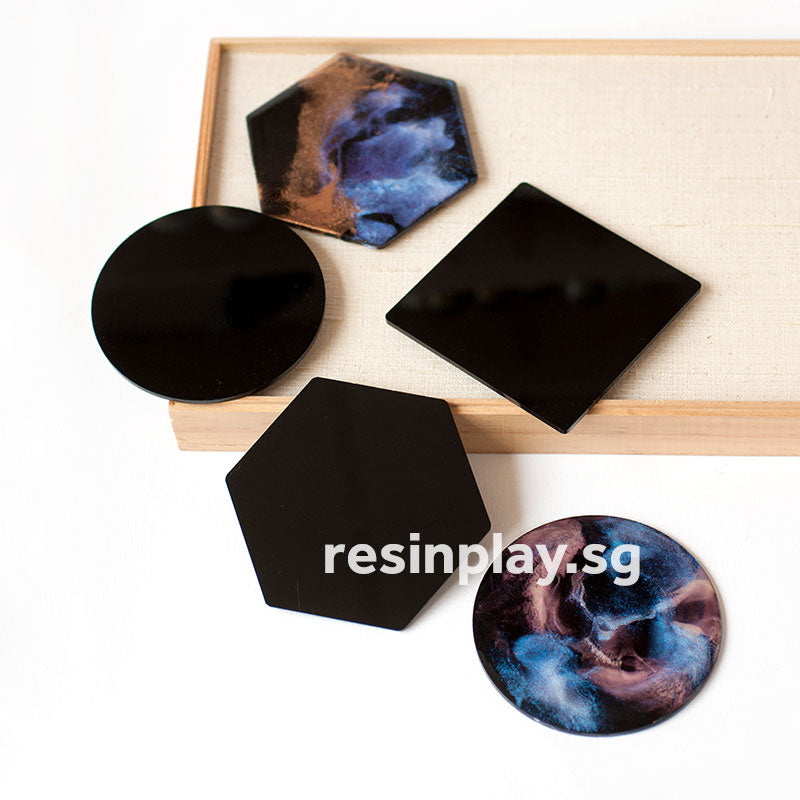 Natural Wooden Coaster Base for Resin Art - Set of 2 or 6