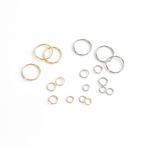 Premium Plated Brass Jump Rings (Set of 50, 100 or 200)