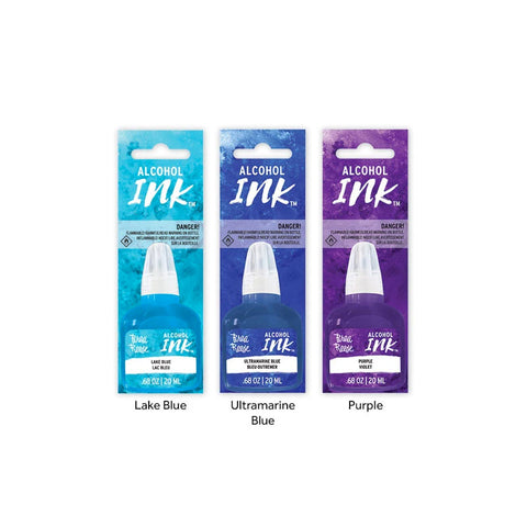 Brea Reese Alcohol Inks - Box Set of 13 Colours with Blending Solution