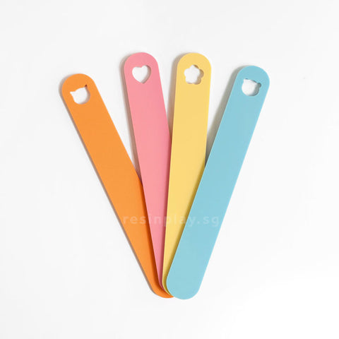 Coloured Acrylic Depth Guides For Levelling Clay / Jumbo Mixing Stir Sticks - Set of 2