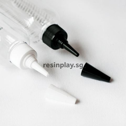 Refillable Empty PET Squeeze Bottles for Easy Pouring of Resin & Hardener - Set of 2