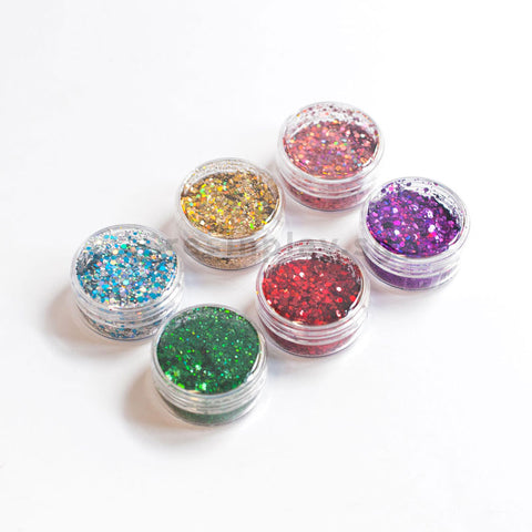 Holographic Glitter - Set of 6 Colours