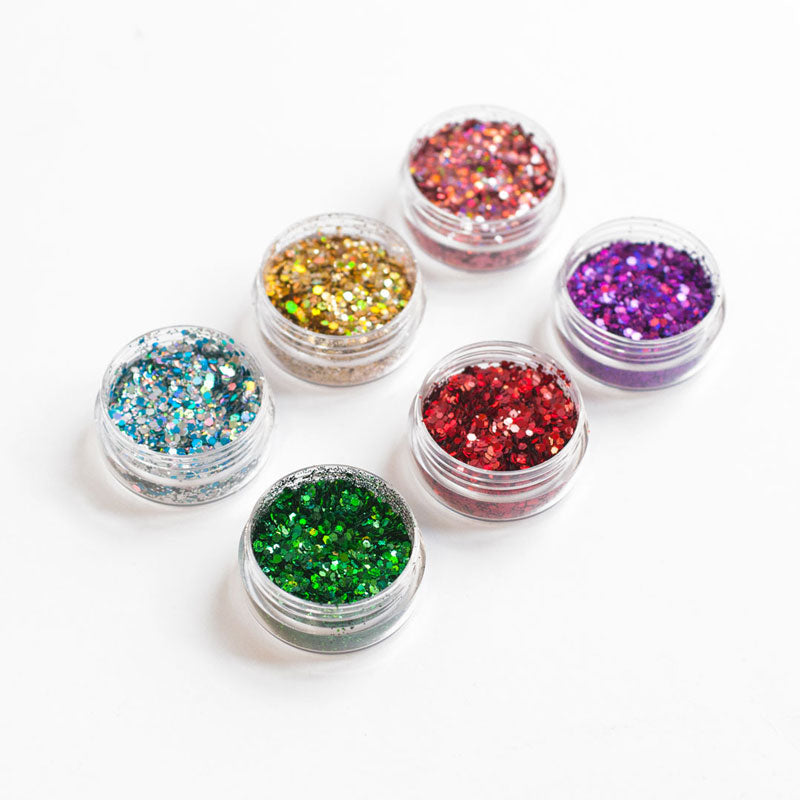 Holographic Glitter - Set of 6 Colours