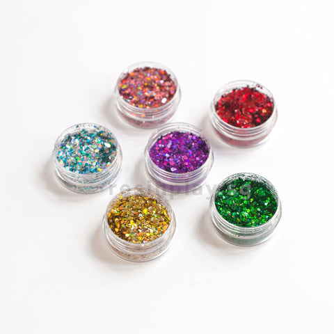 Holographic Glitter - Set of 6 Colours