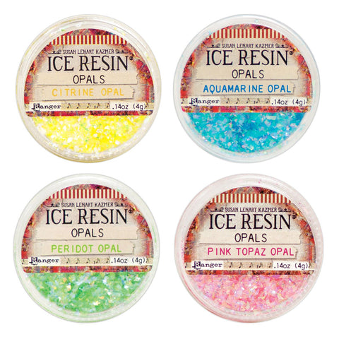 Ice Resin Iridescent Flakes - Gemstone Opals (4g)