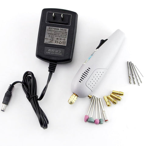 Jewellery Hand Drill Tool Kit - UK Adapter Included