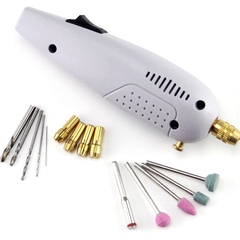Jewellery Hand Drill Tool Kit - UK Adapter Included