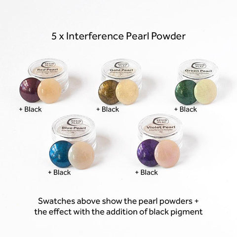 Mega Pearl Powder Pigments - Box Set of 40 Colours