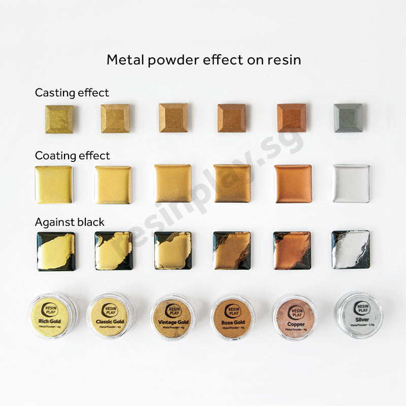 100% Pure Real Metal Powder Pigments