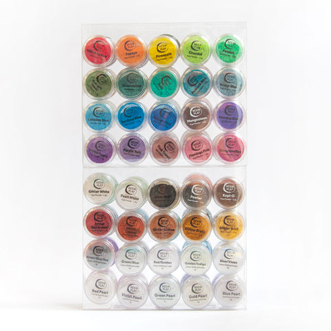 Mega Pearl Powder Pigments - Box Set of 40 Colours