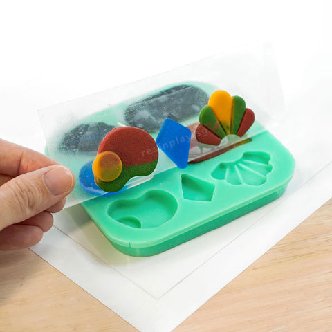 Clear Adhesive Backing for Mould Making and Resin Bezels - Set of 2