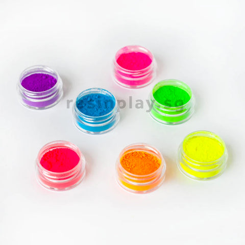 Neon Powder Pigment Set - Set of 7 Colours