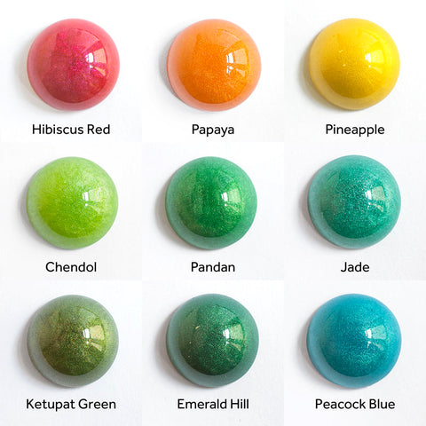 Mica Pearl Powder Pigments - Box Set of 30 Colours
