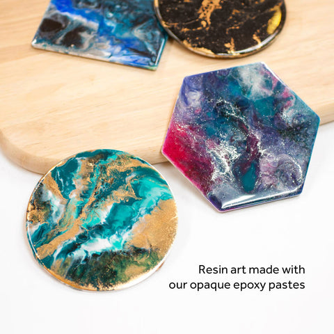 Opaque Colour Epoxy Paste Pigments for Resin Art - Box Set of 40 Colours