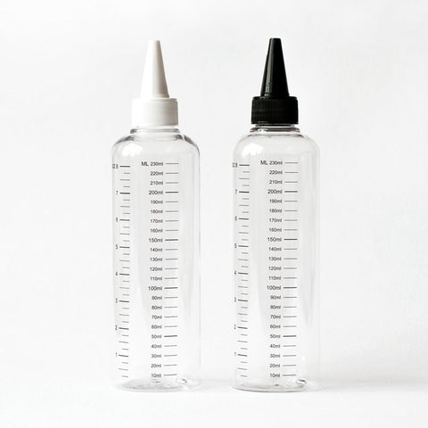 Refillable Empty PET Squeeze Bottles for Easy Pouring of Resin & Hardener - Set of 2