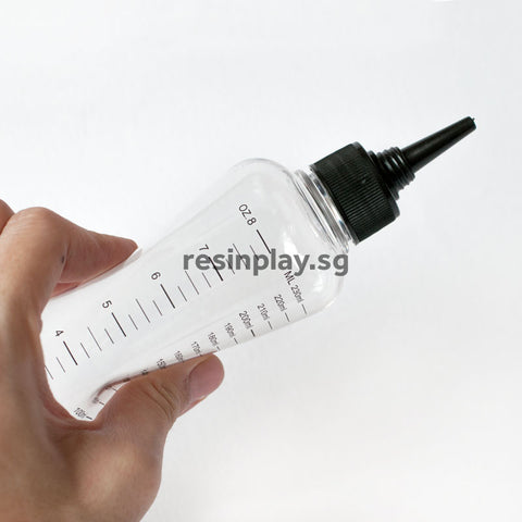 Refillable Empty PET Squeeze Bottles for Easy Pouring of Resin & Hardener - Set of 2