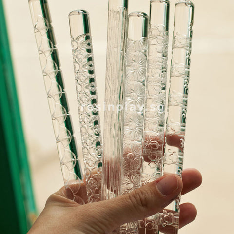 Embossed Acrylic Roller - For Texturing Clay